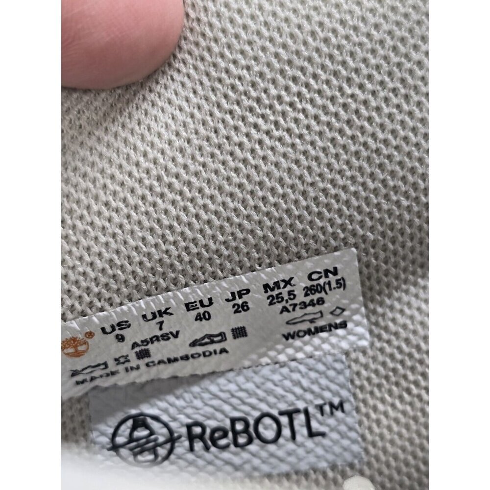 Timberland Sky White Leather Lace Up Chunky Platform Combat Boot Women’s Size 9 - Picture 8 of 13